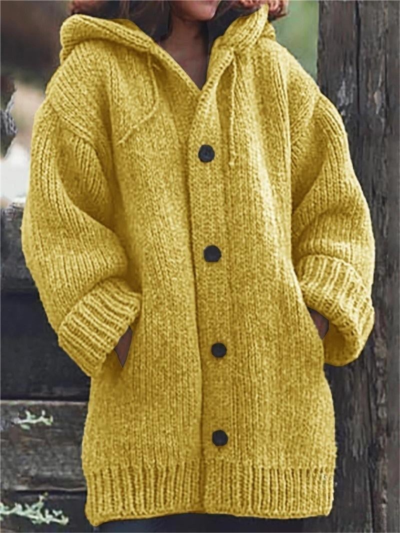 Gilet Femme Long Capuche Doux et Confortable - PanierRoyale