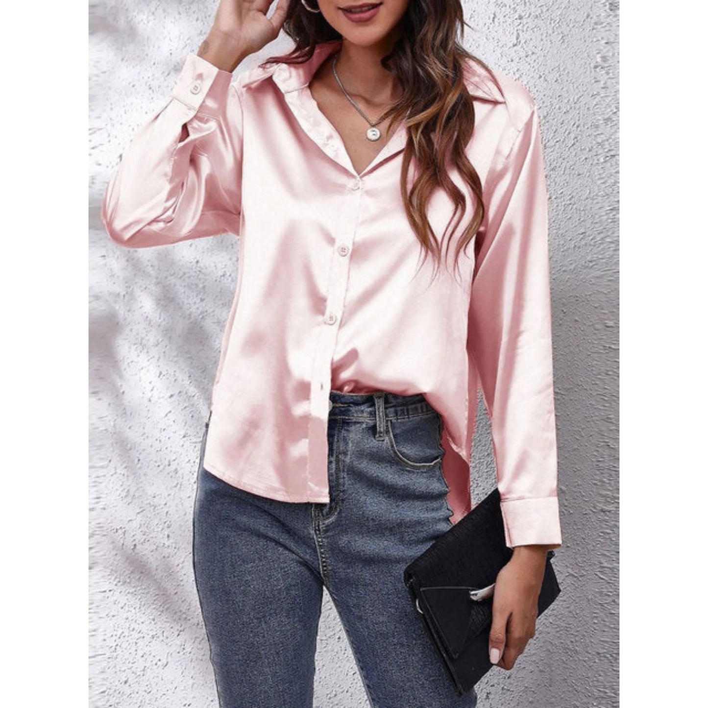 Chemise Femme Élégante en Soie