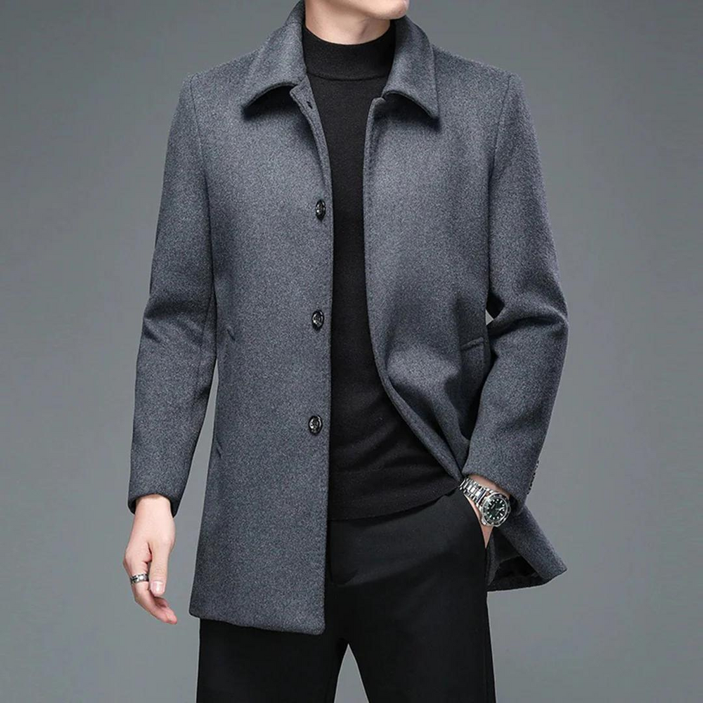 Manteau Col Montant Hiver Chic et Élégant - vue 2