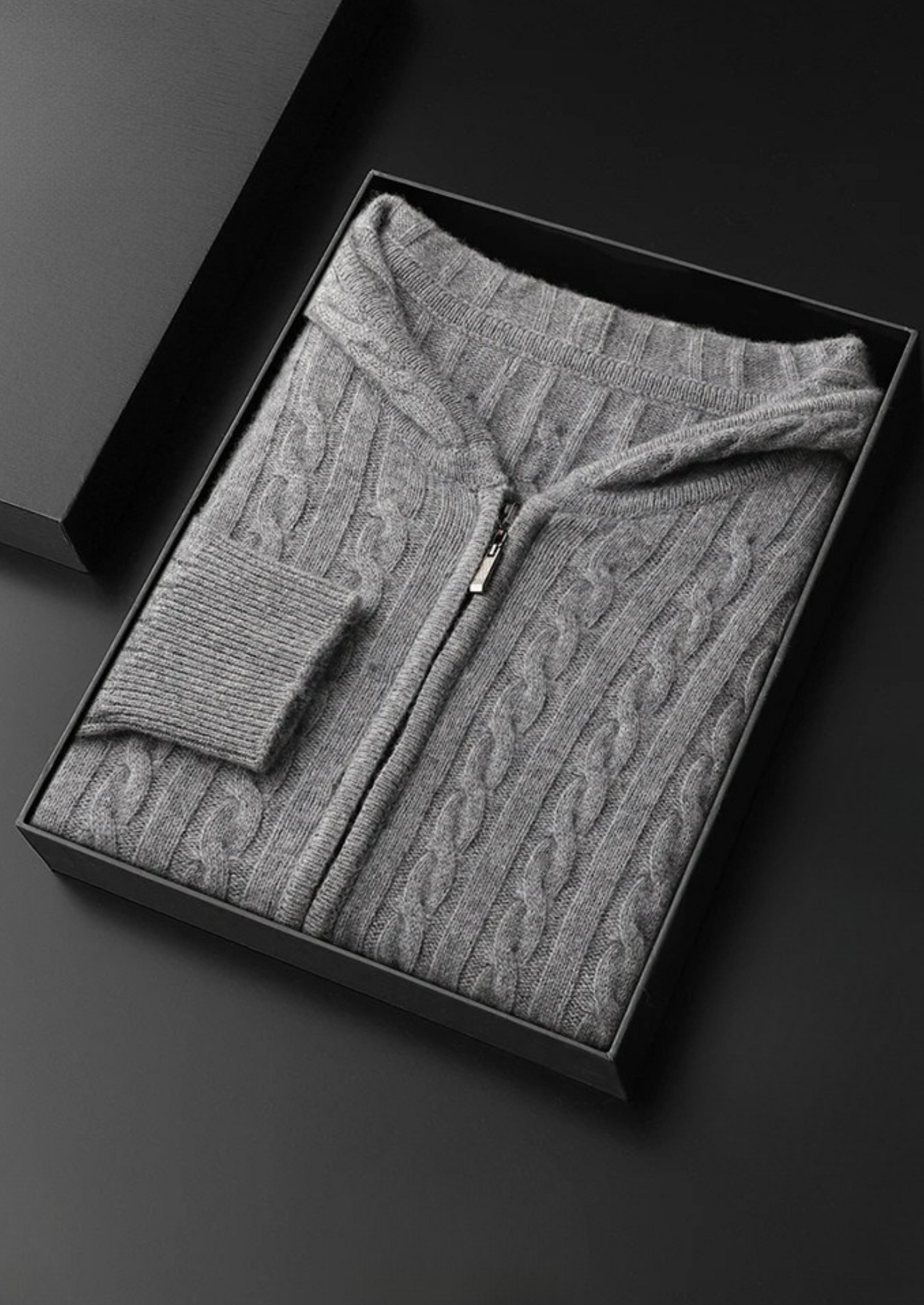 Veste Tricotée Marine Élégante et Chaude
