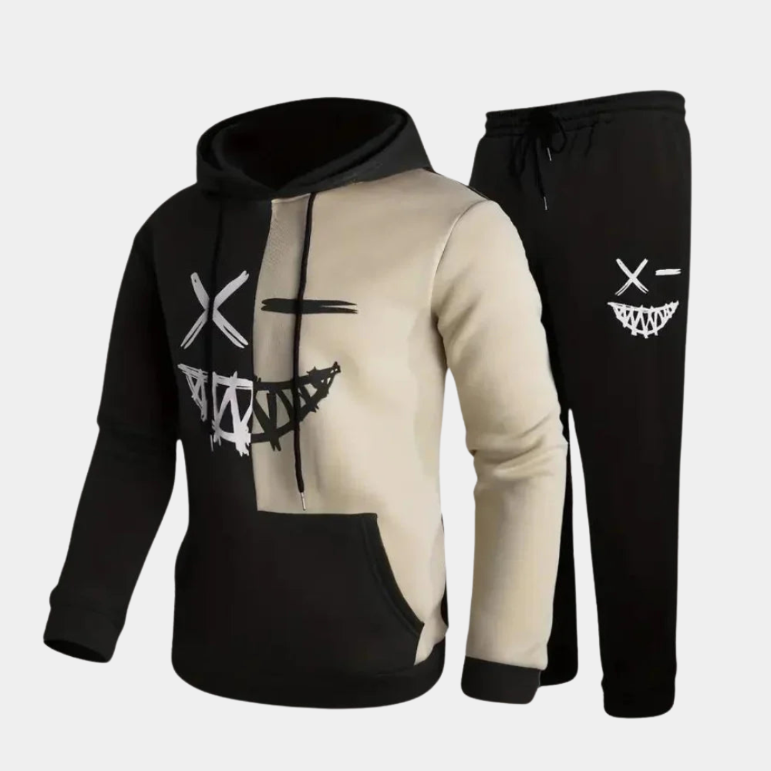 Survêtement Homme Décontracté avec Capuche et Pantalon Sport - PanierRoyale