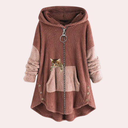 MAKELINA - Sweater à Capuche Ample pour Femmes