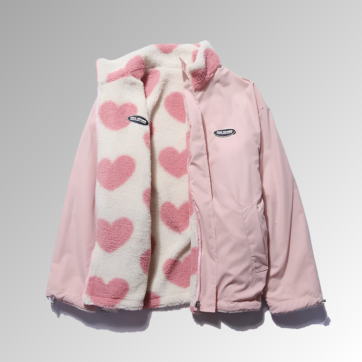 Manteau Peluche Double Face Coupe Confortable