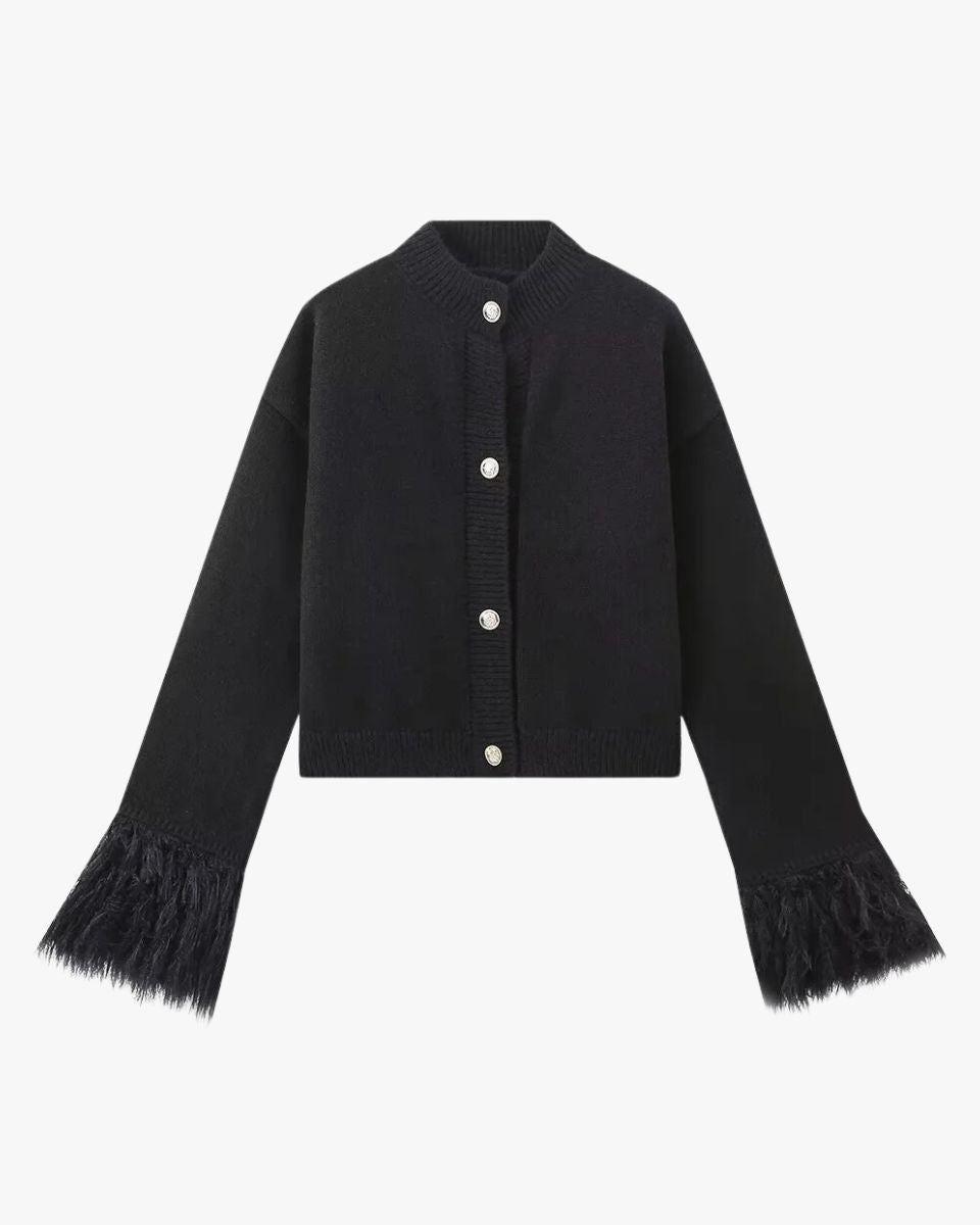 Cardigan Femme Boutons et Manches Tombantes