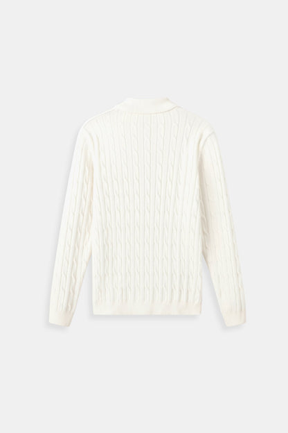 Pull à côtes zippé élégant pour homme