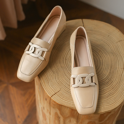 Mocassins Femmes Chaussures en Cuir Confort avec Semelle Orthopédique