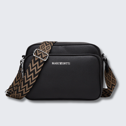 Sac à Épaule en Cuir Noir Élégant - PanierRoyale