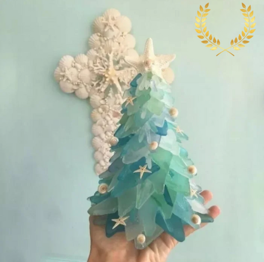 Arbre de Noël en Verre Fragile Fait Main - PanierRoyale