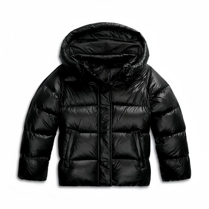 Veste Parka Noire Matelassée Élégante - vue 2