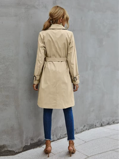 Trenchcoat Femme Double Boutonnage Classique