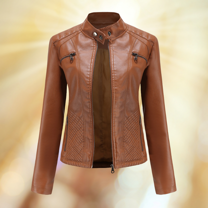 Blouson Cuir Femme Élégant et Confortable