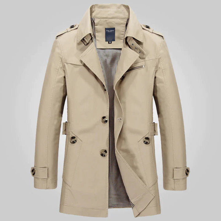 Manteau Élégant en Trench Long Confortable et Polyvalent - vue 2