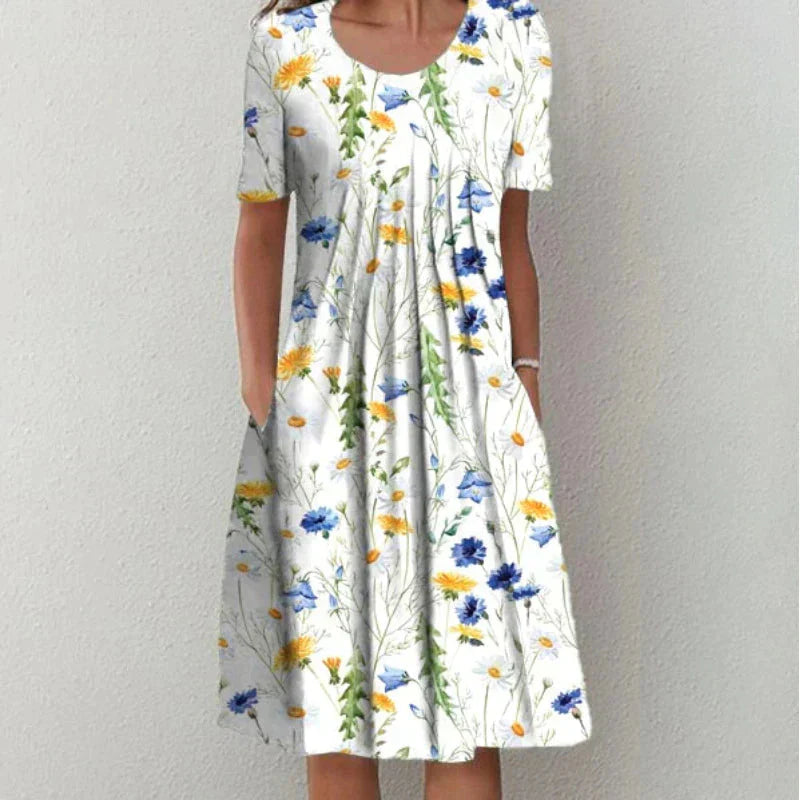 Robe Femme Longue en Coton Doux et Élégante