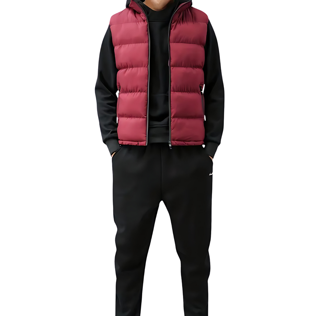 Gilet sans manches chic avec poches zippées et col montant - PanierRoyale
