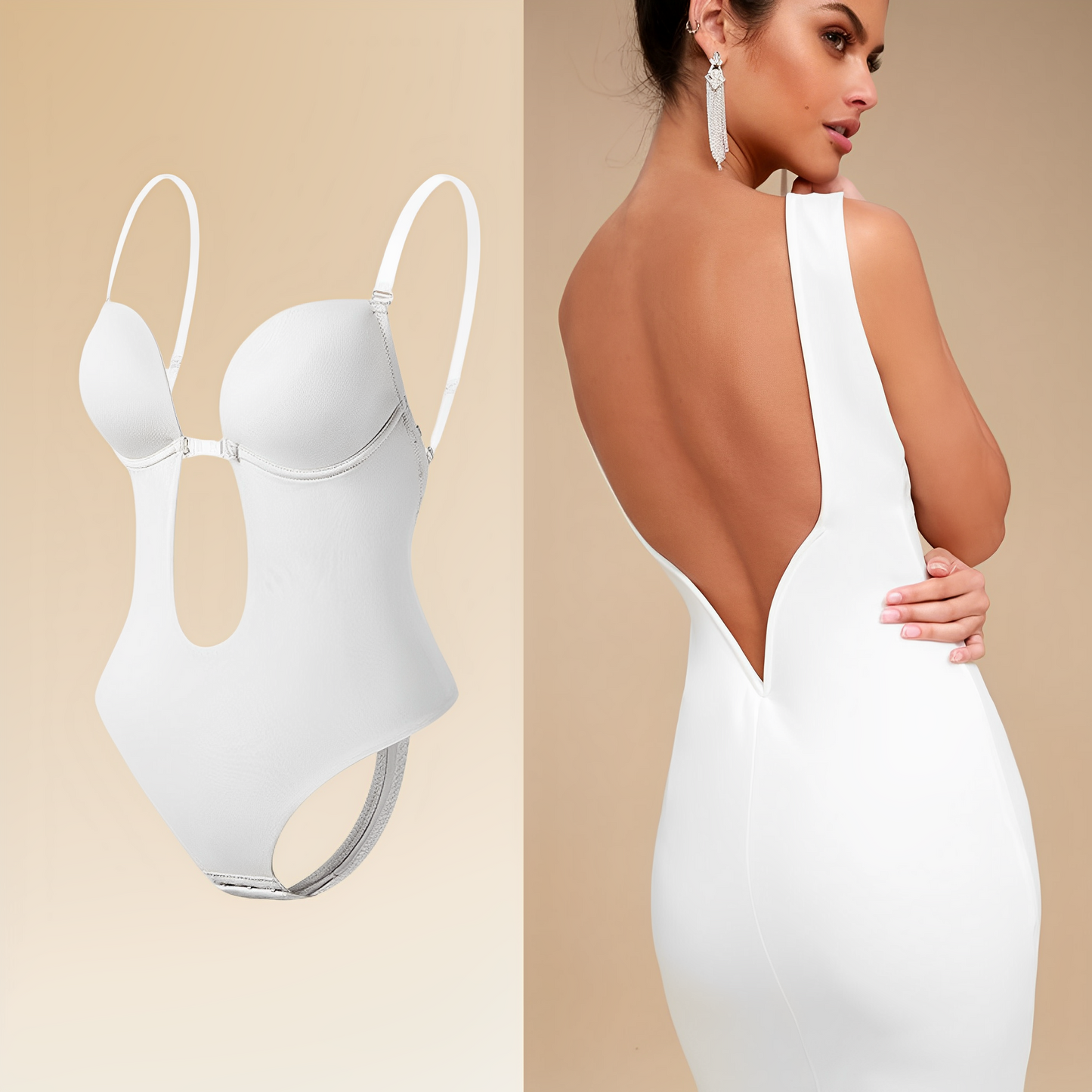 Soutien-gorge invisible pour femmes, dos nu, confort optimal