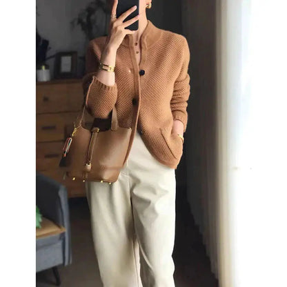 Cardigan Femme Chic Boutonné Taille Idéale