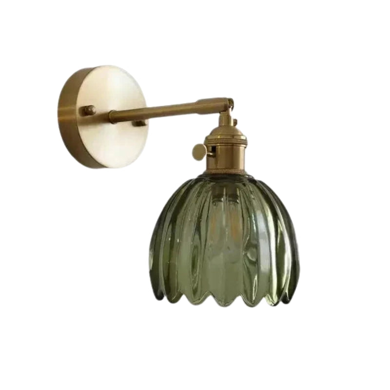 Lampe Murale Design en Verre avec Cadre Chromé Élégant