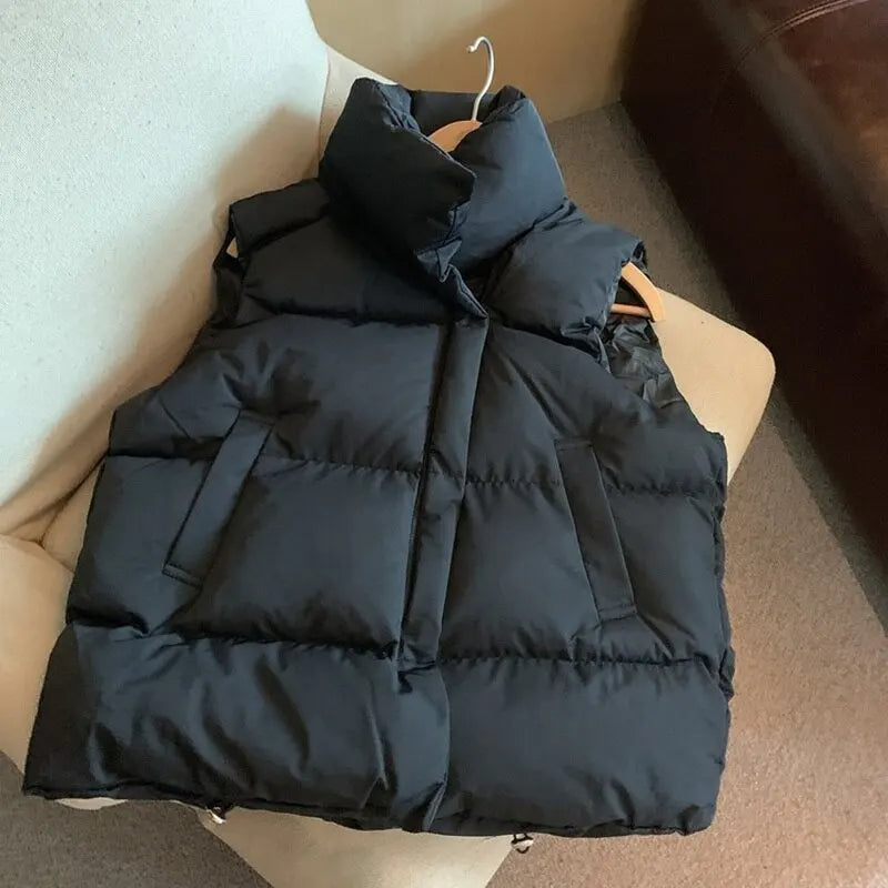 Gilet Homme sans Manches avec Capuche et Poches Réchauffant