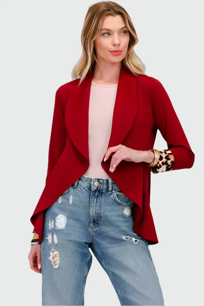 Blazer Femme à Motifs Animés Élégant