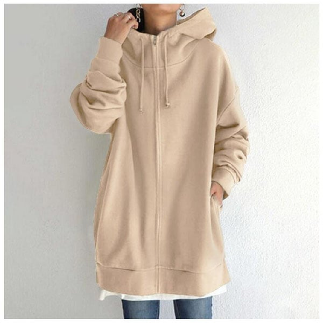 Sweat à Capuche Sport Zippé Noir Unisexe