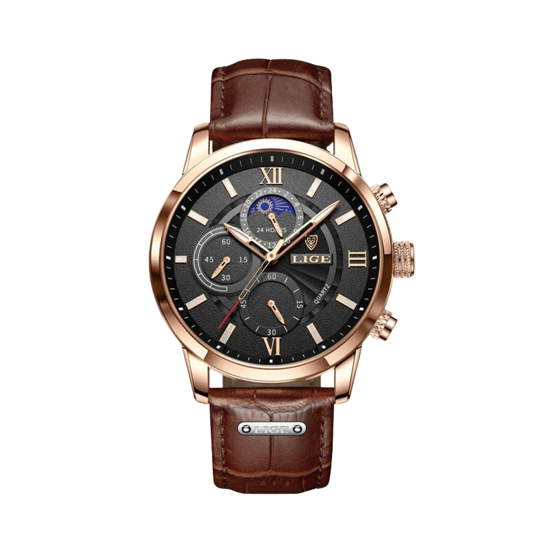 Montre Femme Minimaliste avec Cadran Blanc et Bracelet Cuir