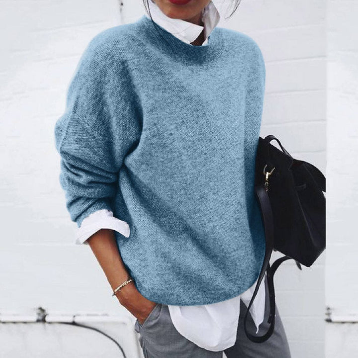 Pull Femme Classique à Manches Longues Pour Tous les Jours
