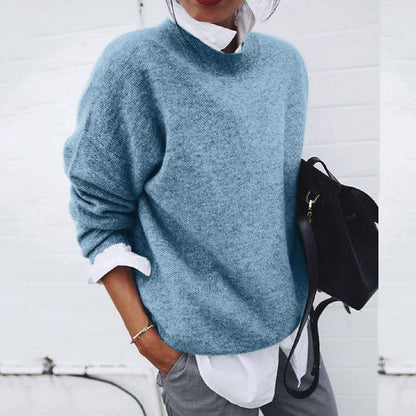 Pull Femme Classique à Manches Longues Pour Tous les Jours