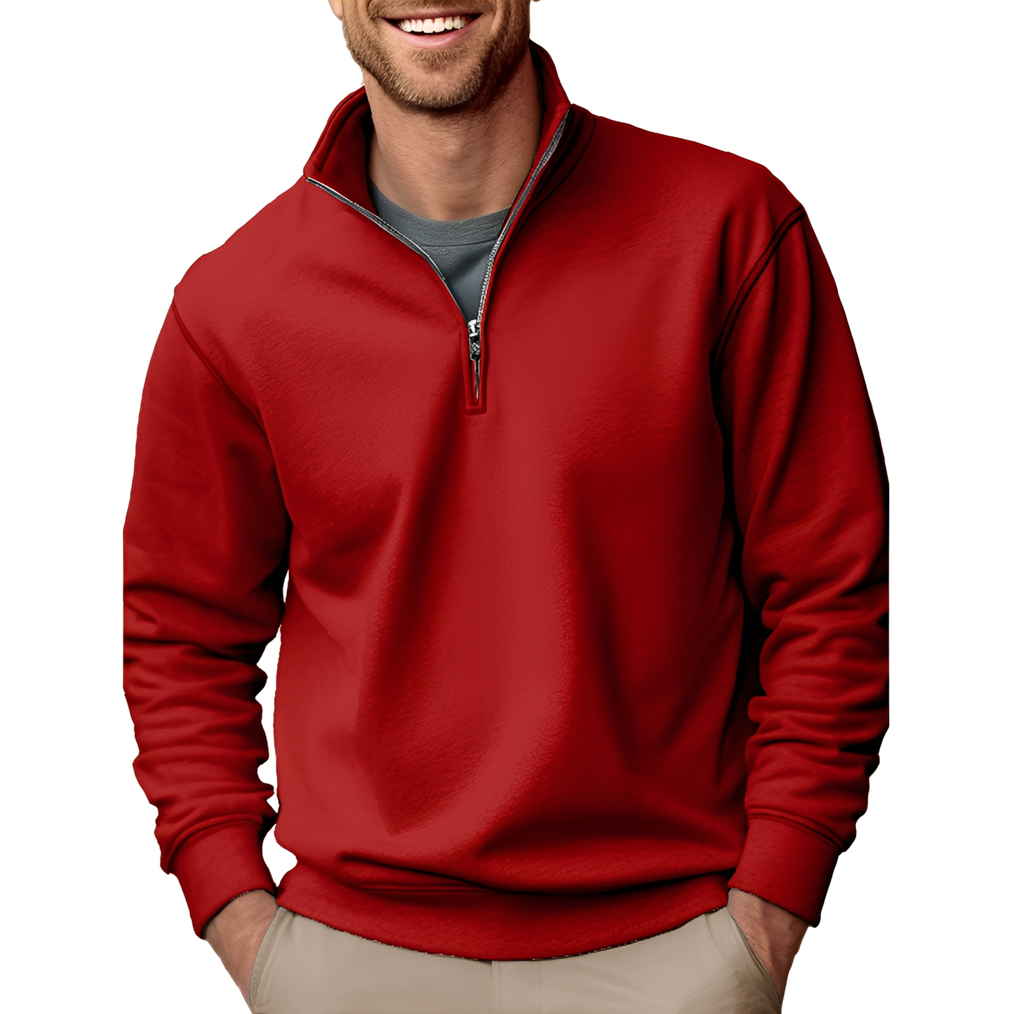Pull Homme Zippé Classe et Confortable pour Tous les Jours