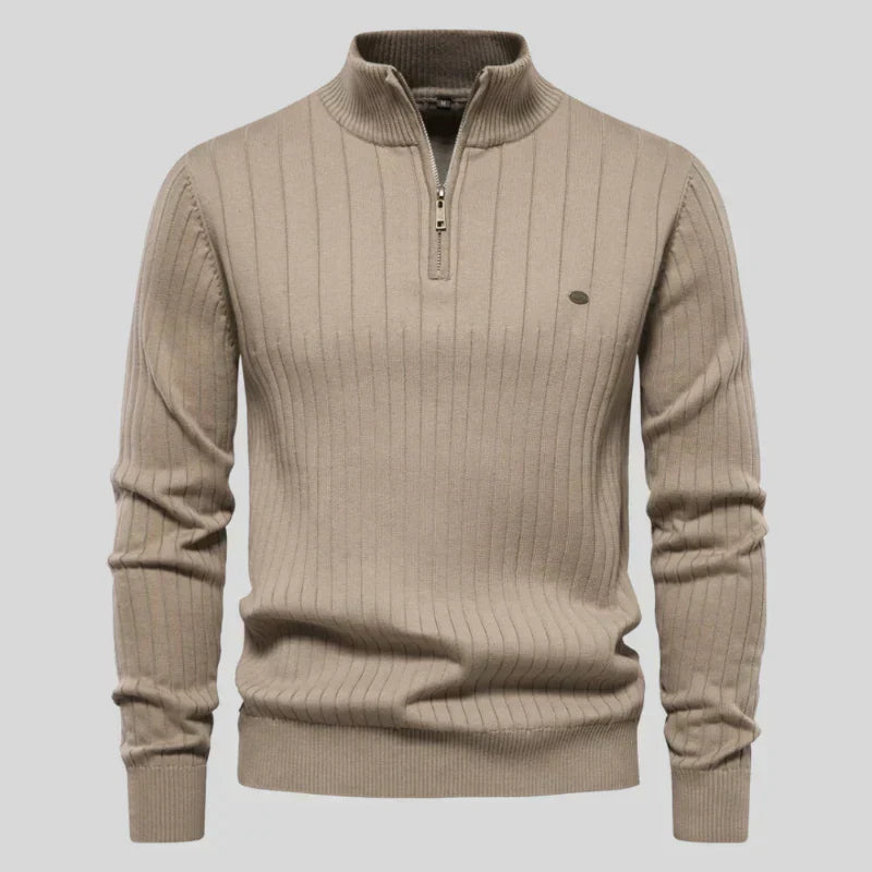 Pull Homme Manches Longues Zippé pour Tous les Jours