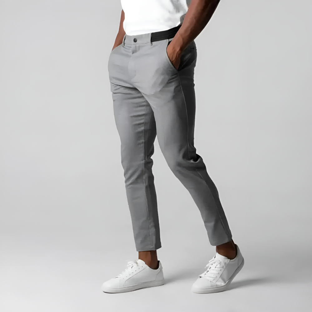 Pantalon Homme Business Slim Fit Noir - BerlinGlamour