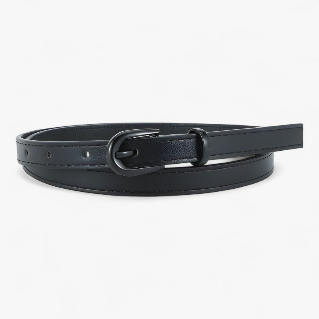Ceinture Cuir Classique avec Boucle Simple et Taille Ajustable