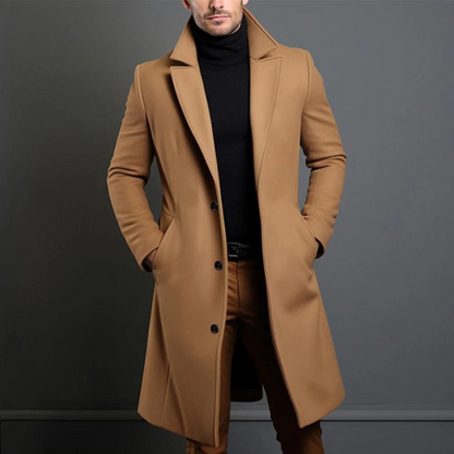 Manteau Homme Hiver Laine Douce et Chaude Élégant