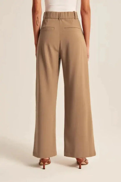 Pantalon Large Évasé Haut de Gamme Classique