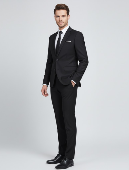 Costume Homme Printemps Deux Pièces Élégant