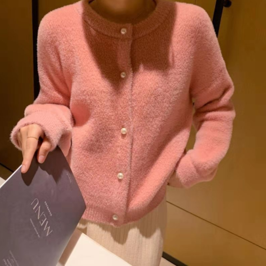 Cardigan Chaud et Doux pour Hiver en Cachemire