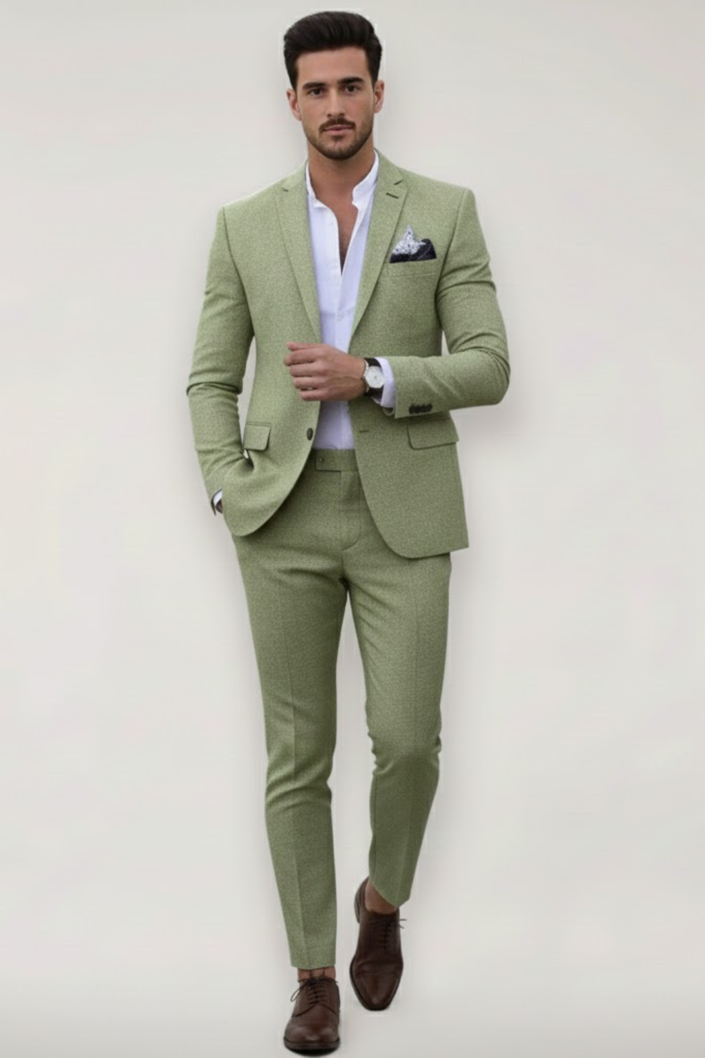 Costume Homme Slim Fit Deux Pièces pour Printemps