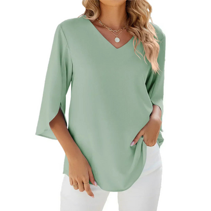Top Femme Long à Manches pour Été