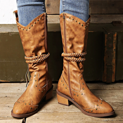 Bottes Country Féminines à Talons Hauts