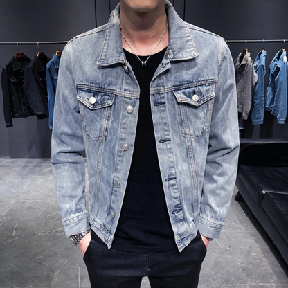 Veste Denim Homme Classique et Confortable