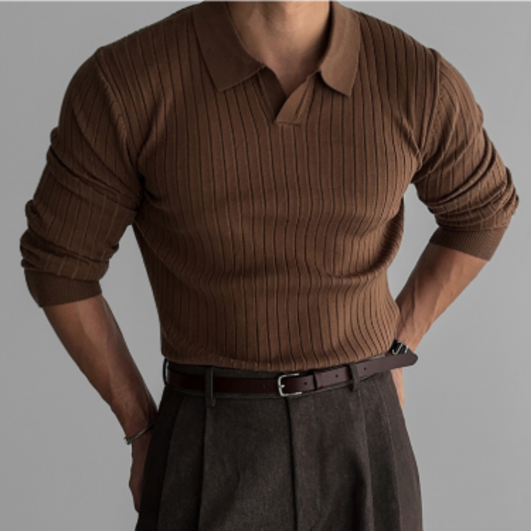 Pull à Col Montant Homme Chaud et Confortable