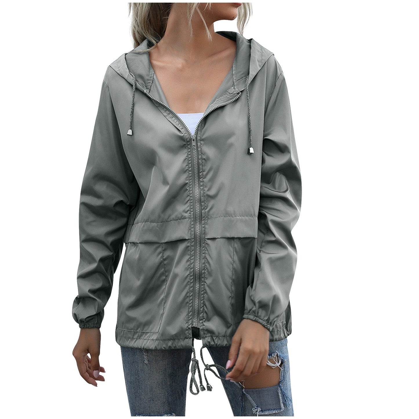 Blouson Femme Zippé Détente Confortable