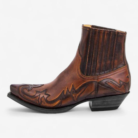 Bottines cowboy femme mode western - PanierRoyale