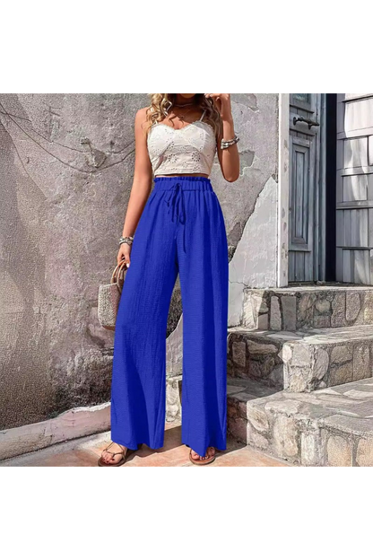 Pantalon Femme Élégant Jambes Larges