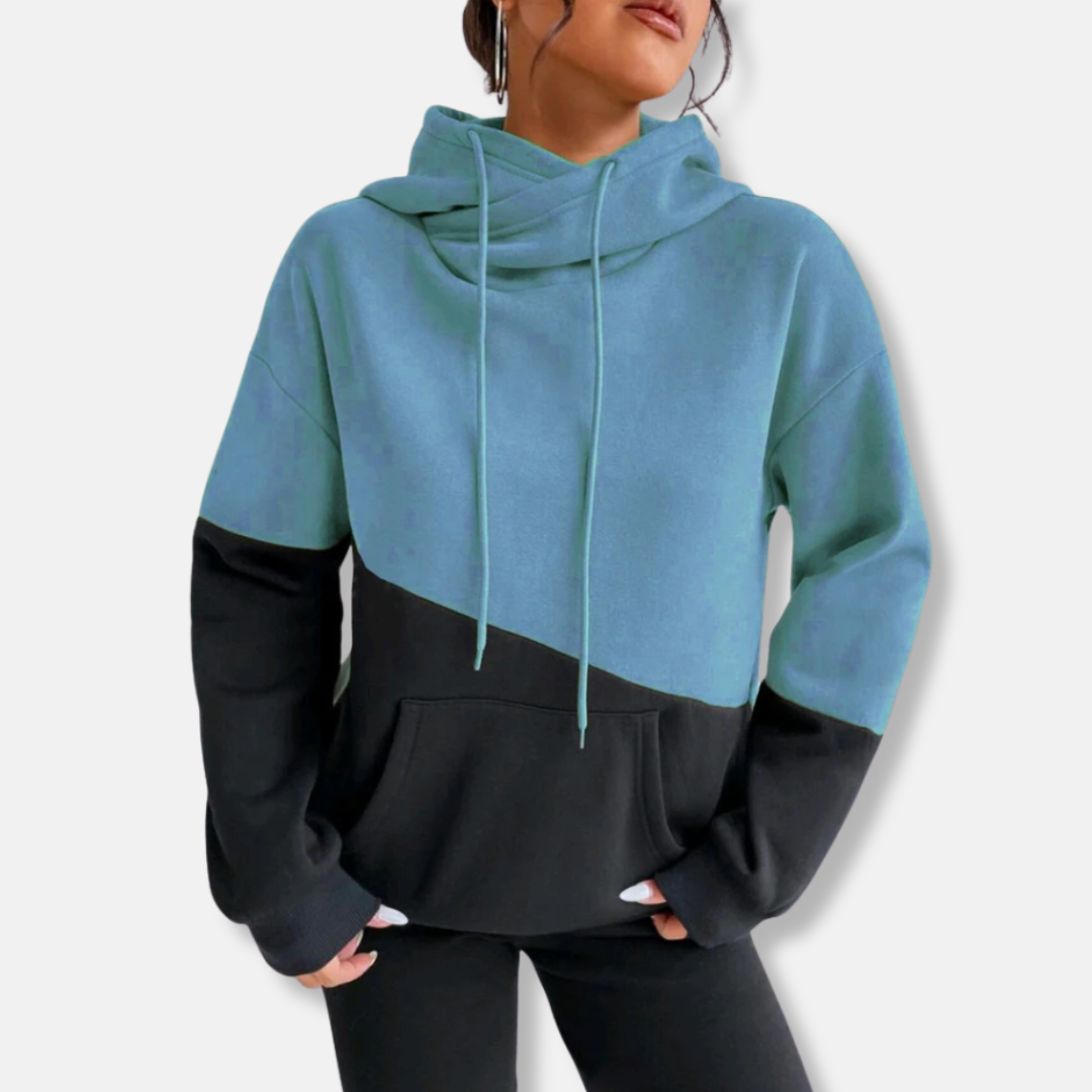 Sweat Capuche Femme Streetwear Coloré avec Poche