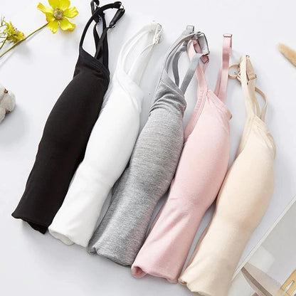 Camisole Femme avec Soutien-gorge Intégré Maille Respirante Maintien