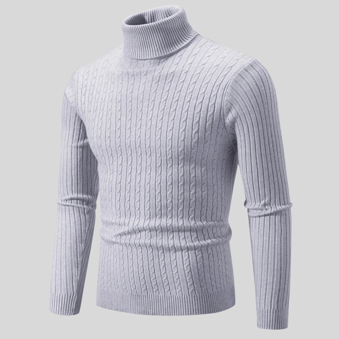 Pull Col Roulé Élégant pour Homme