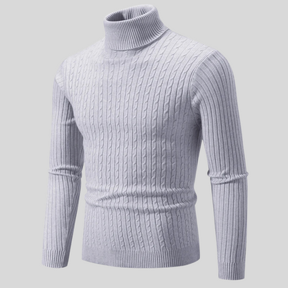 Pull Col Roulé Élégant pour Homme