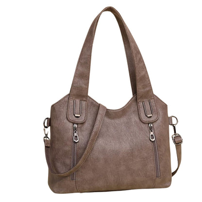 Sac à épaule femme avec poches fermées zippées