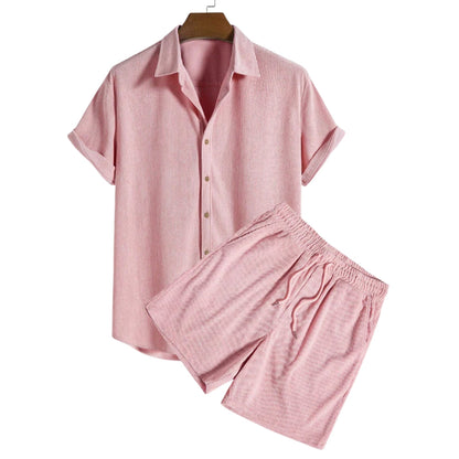 Chemise et Pantalon Linéaire pour Homme Été