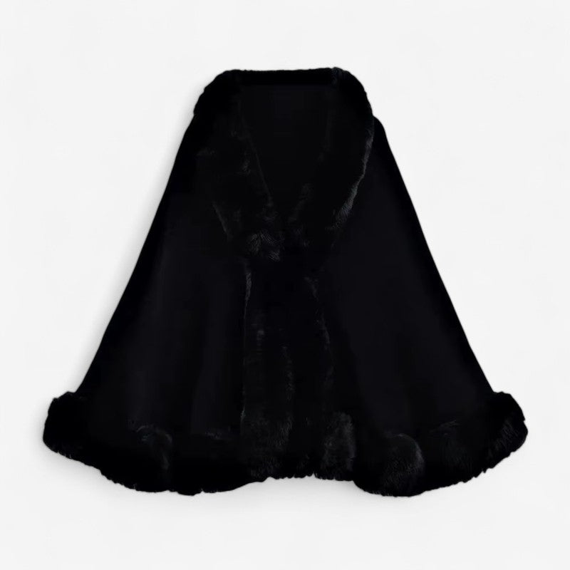 Poncho Grande Taille Doux avec Fermeture Éclair